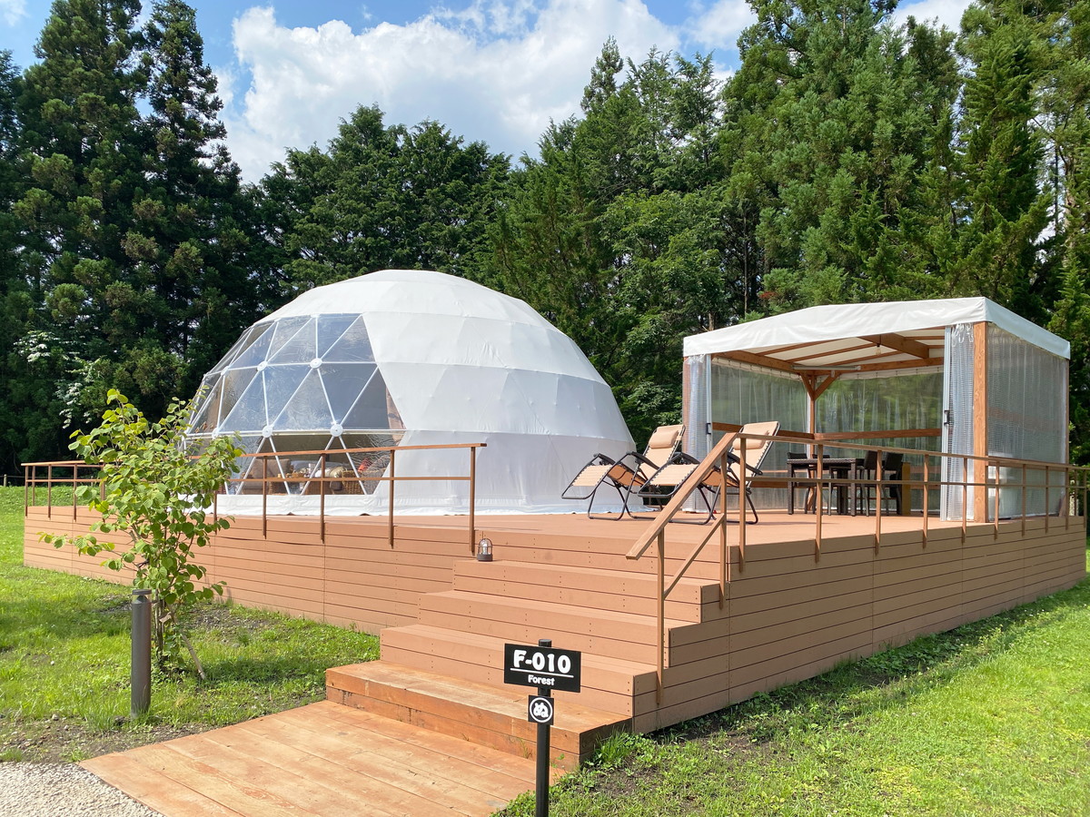 ブリリアントヴィレッジ日光のドームテント