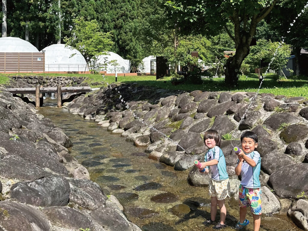 水遊びや水鉄砲合戦